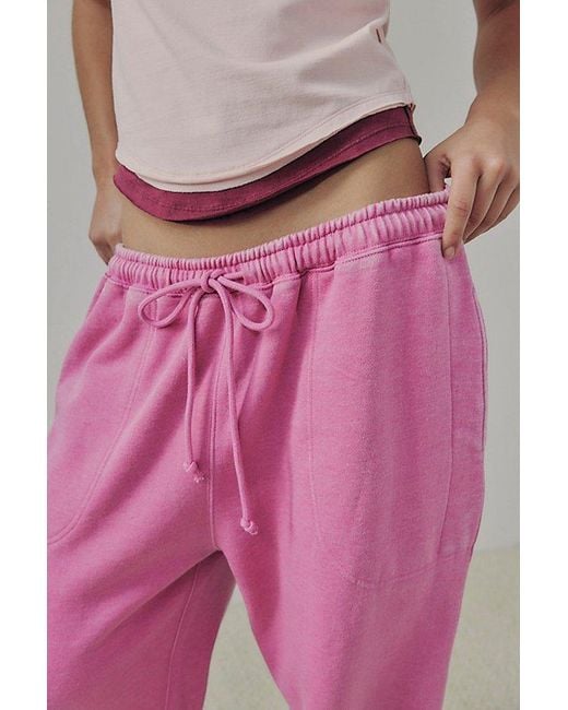 Free People Pink Slow It Down Joggers