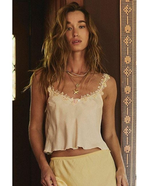 Intimately By Free People Brown City Lights Crop Top By