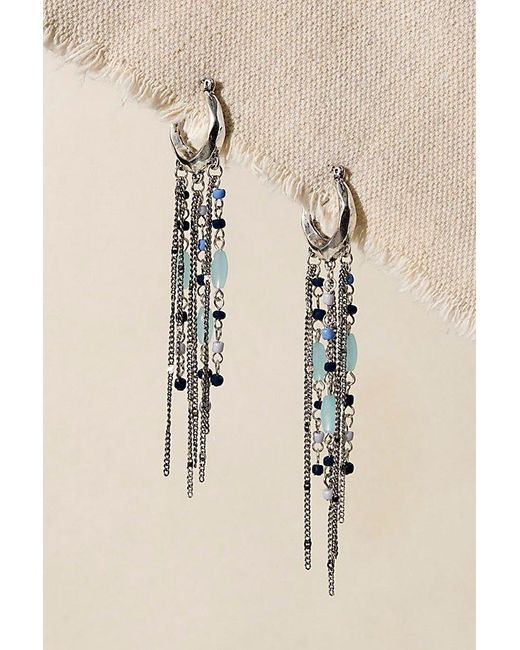 Free People Natural Skye Hoop Earrings