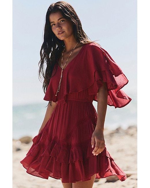 free-est Red Gabriella Mini Dress By