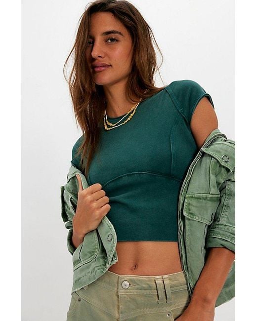 Free People Gray Protagonist Tee
