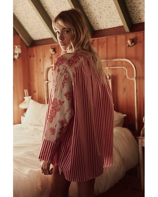Intimately By Free People Red Room Service Shirt By