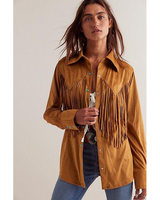 Wrangler Brown X Lainey Wilson Fringe Shirt