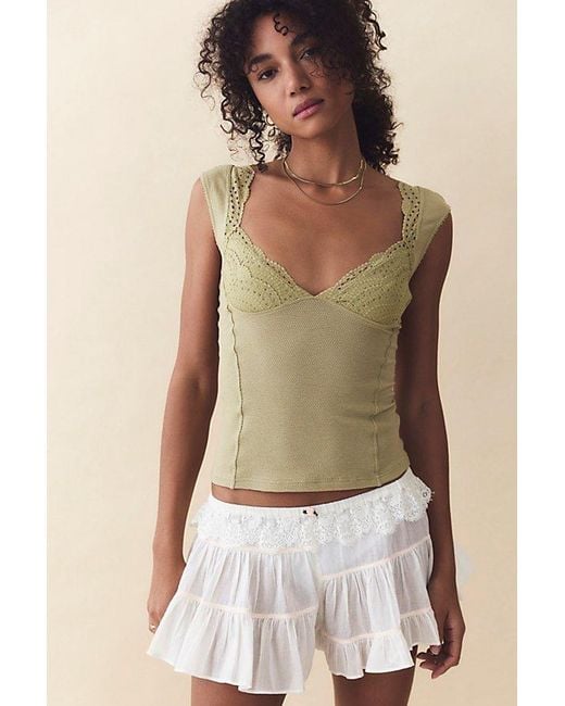 Intimately By Free People Green Blush Hour Tee By