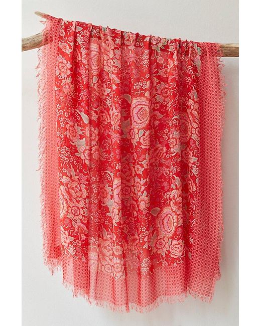Spell Red Full Bloom Travel Scarf