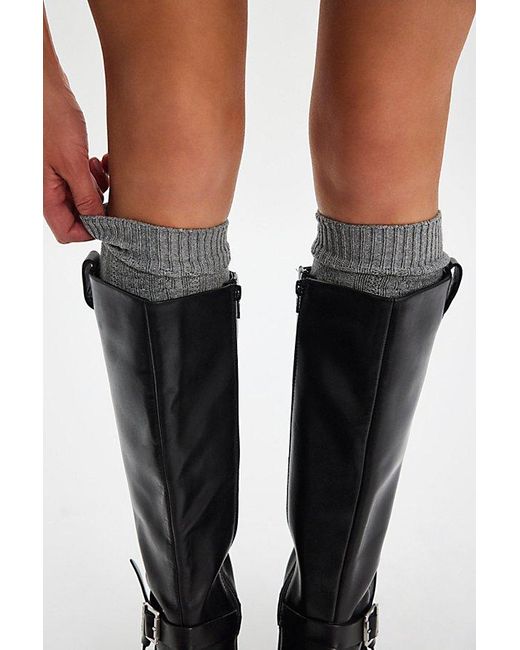 Free People Black Essential Knee High Sock