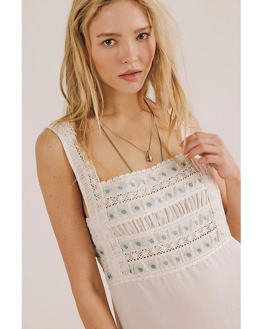 Intimately By Free People Natural Ever After Midi Slip Dress By