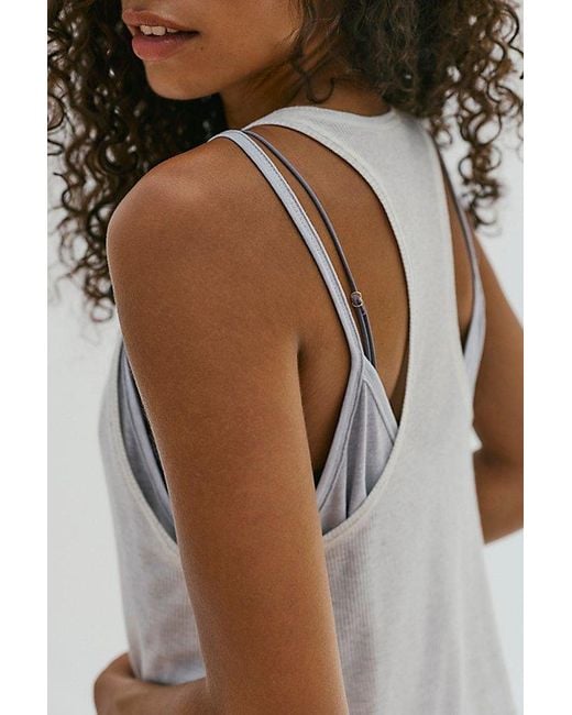 Intimately By Free People Gray Barely Bare Rib Tank Top By
