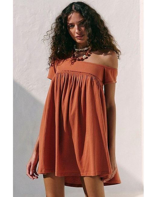 free-est Brown Bodie Mini Dress By