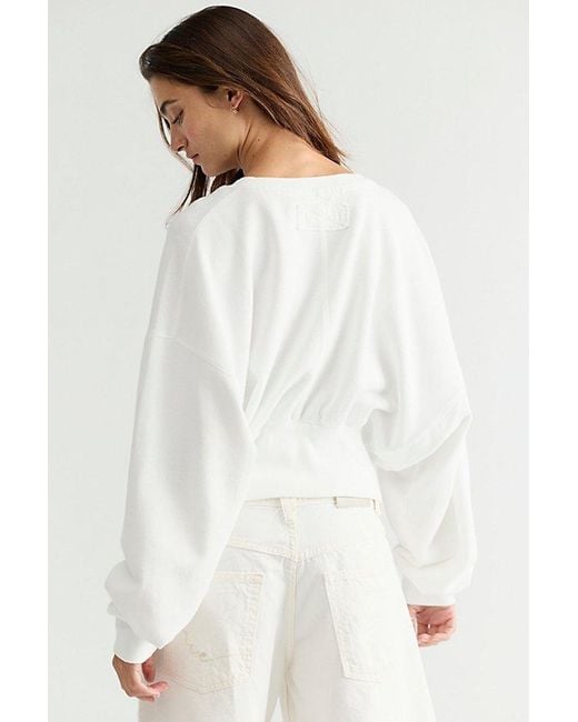 Free People White All Day Pullover