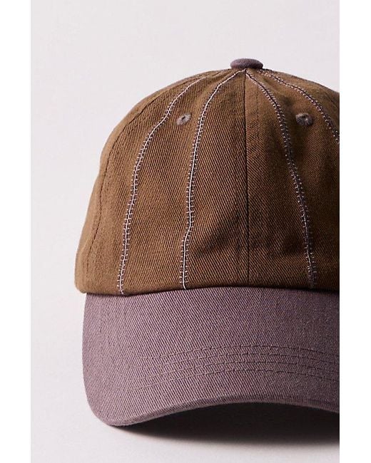 Free People Brown Baseline Baseball Cap