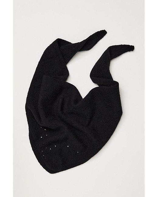 Free People Black Essential Triangle Scarf