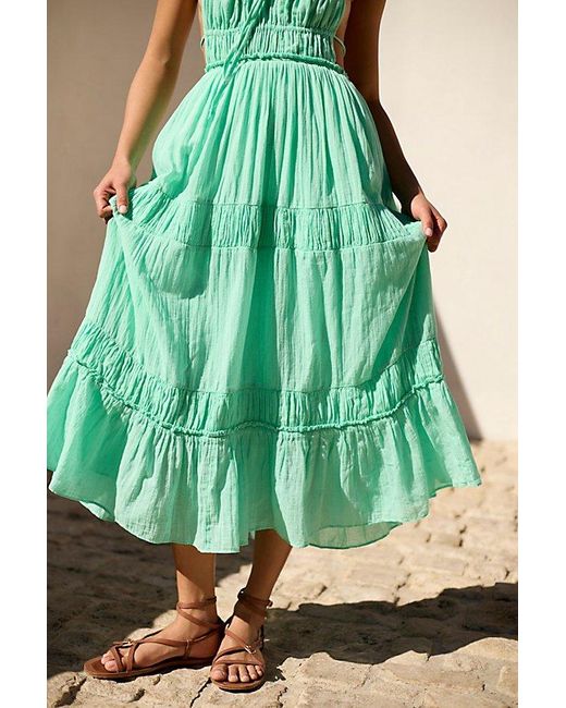 free-est Green Taking Sides Maxi Dress By