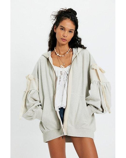 Free People Multicolor Bow Girl Sweatshirt