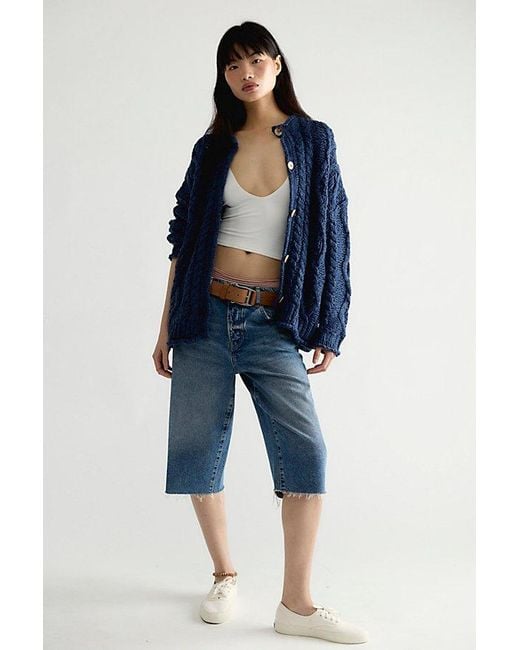 Free People Blue Opal Knit Cardi