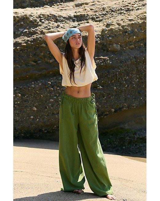 free-est Green Sun Dazed Pants By