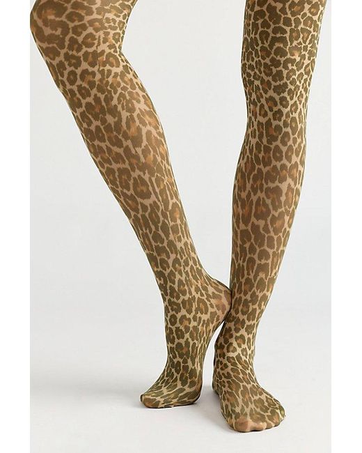 Free People Multicolor Sofia Leopard Tights