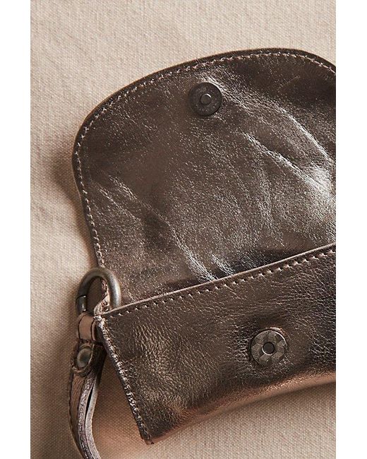 Free People Brown Leather Bag Lanyard