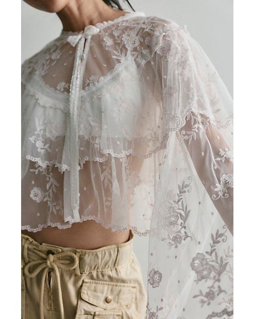 LoveShackFancy Natural Tourelle Top