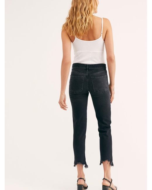 black relaxed skinny jeans
