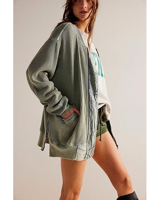 Free People Green Fp One Lupo Bomber Cardi