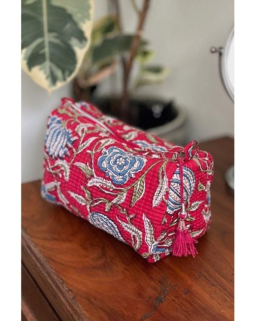 Be Deva Red Diya Cosmetic Bag