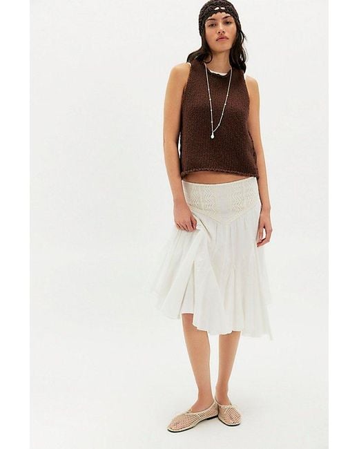 Free People Brown Opal Knit Tank