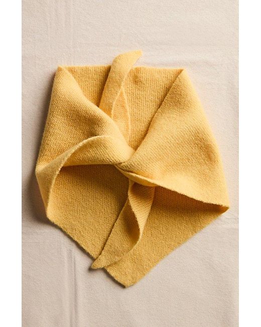 Free People Yellow Perfect Cashmere Triangle Scarf