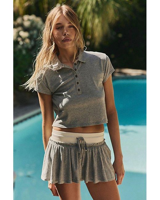 Free People Green Georgina Skort Set By