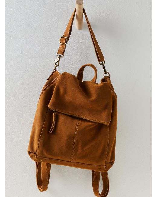 Free People Brown Camilla Convertible Backpack