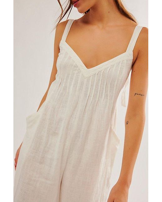 Free People Natural Drifting Dreams One-Piece