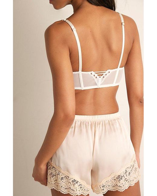 Intimately By Free People Brown Out And About Longline Corset Underwire Bra By