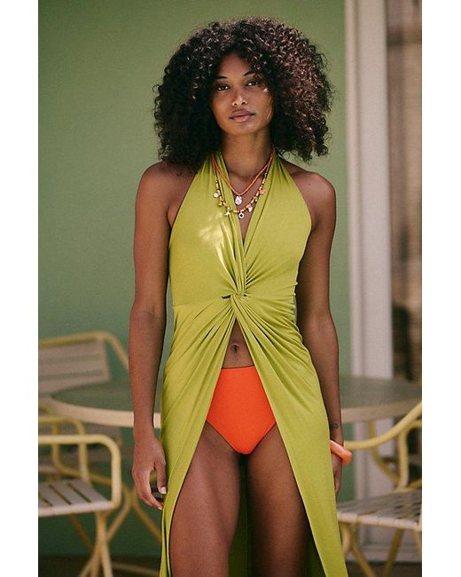 free-est Green Mirage Convertible Tunic By