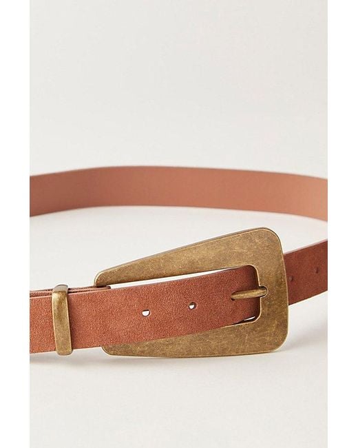 Free People Brown Patcha Suede Belt