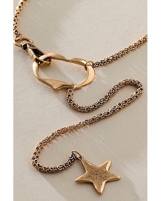 Free People Natural Logan Lariat Necklace