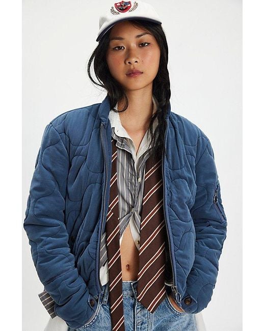Free People Blue Aura Liner Jacket