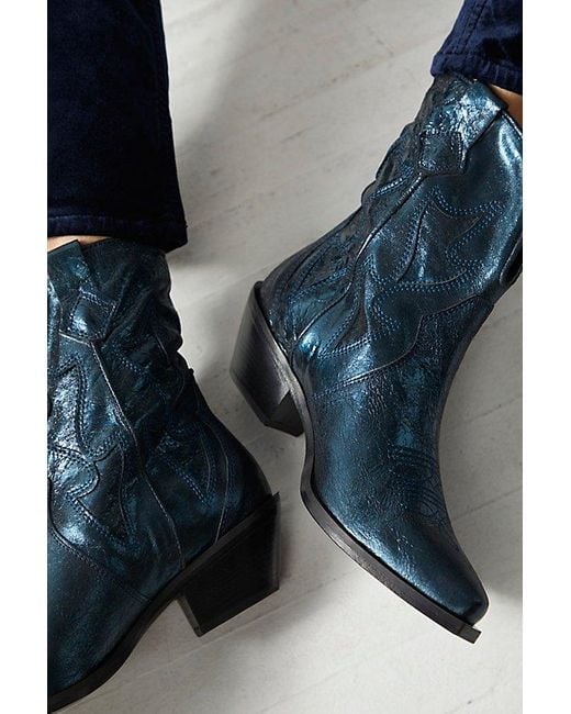 Free People Blue Way Out West Cowboy Boots
