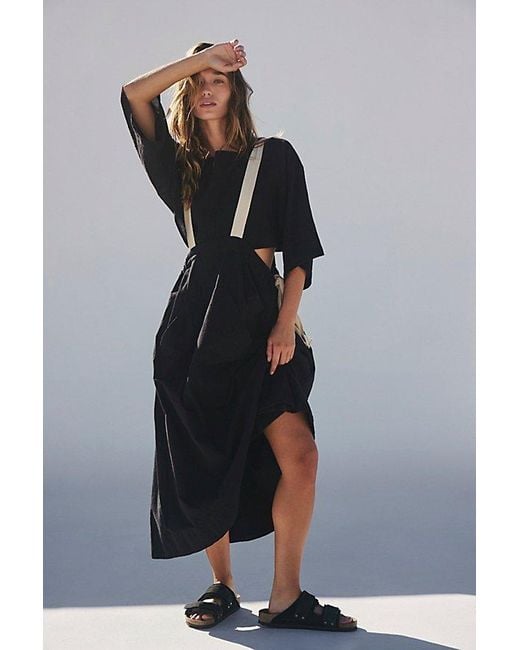 Free People Black Double Down Set