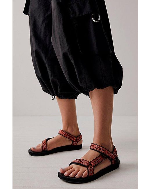 Teva Multicolor Original Universal Printed Sandals At Free People In Bandana Ginger, Size: Us 6