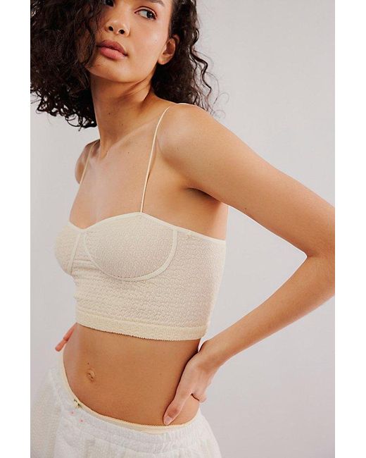 Free People White Meet You There Crop