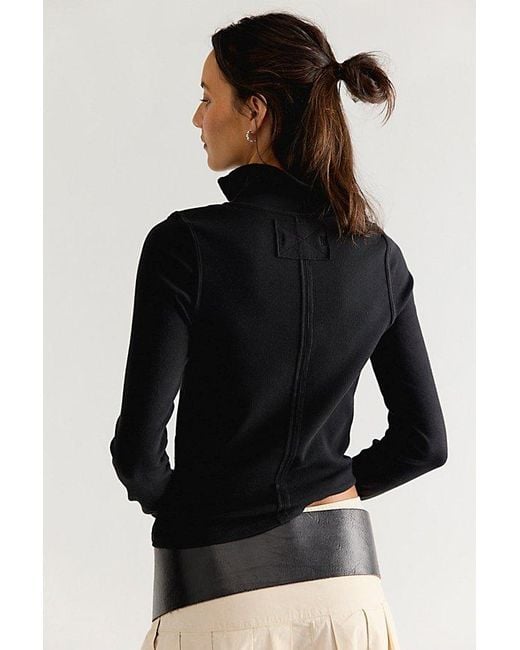 Free People Black Lake Solid Henley