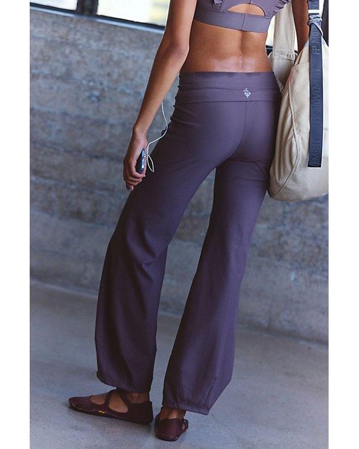 Fp Movement Blue Quick Step Ribbed Bubble Pant