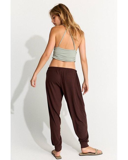 Free People Brown Good Feels Luisa Harem Pants