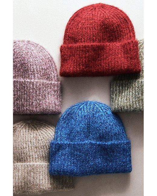 Free People Blue Frostline Beanie