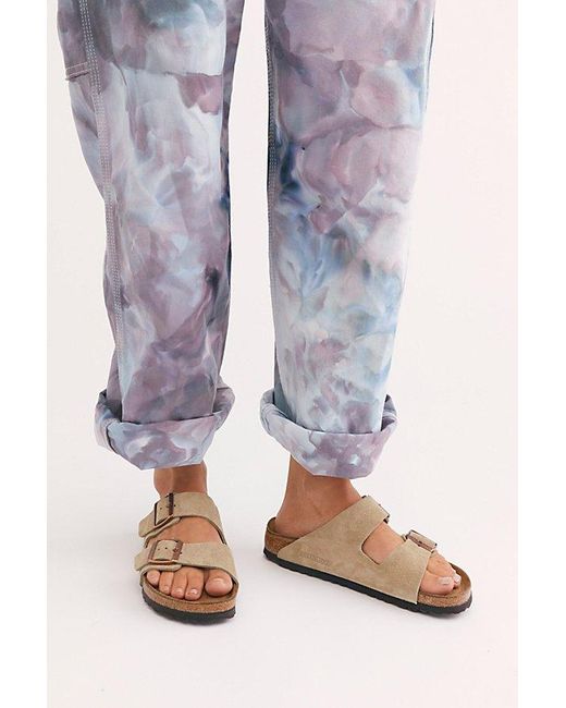 Birkenstock Blue Arizona Soft Footbed Sandals