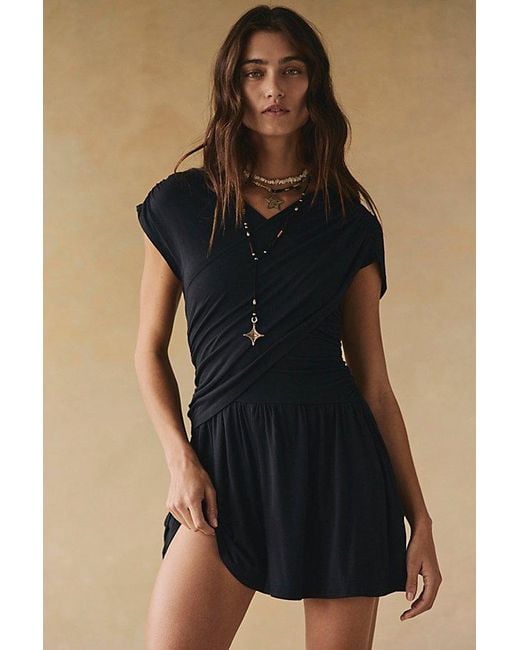 free-est Black Alexis Romper By