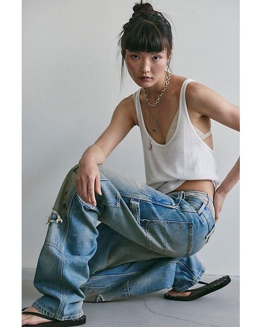Free People Multicolor Emily Carpenter Jeans