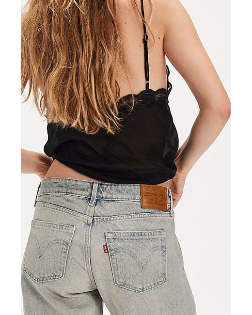Levi's White Low Loose Jeans