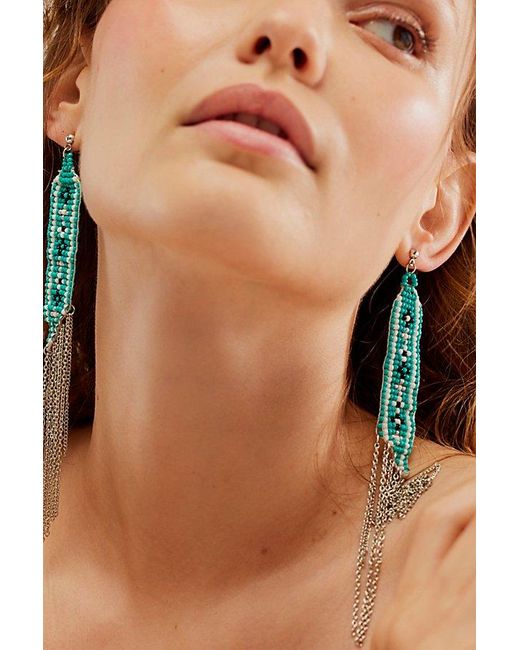 Free People Brown Could You Be Loved Dangle Earrings