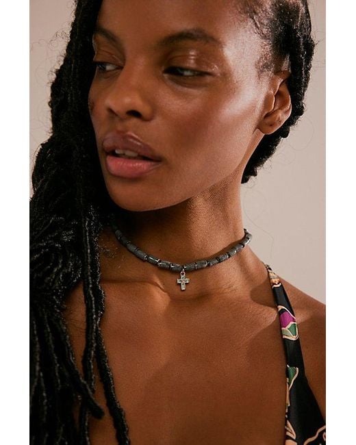 Free People Brown Sincerely Yours Choker